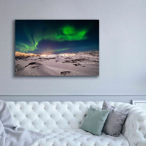 Image of 'Northern Lights On The Arctic Ocean Shore 2' by Epic Portfolio, Giclee Canvas Wall Art,60x40
