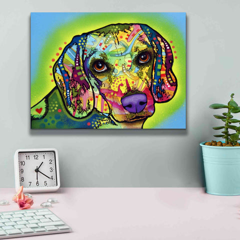 Image of 'Beagle' by Dean Russo, Giclee Canvas Wall Art,16x12