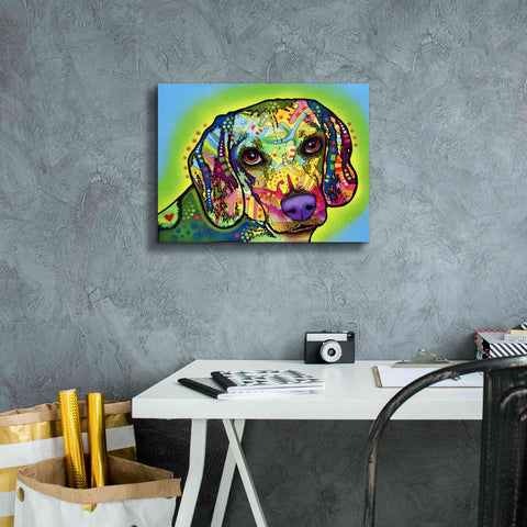 Image of 'Beagle' by Dean Russo, Giclee Canvas Wall Art,16x12