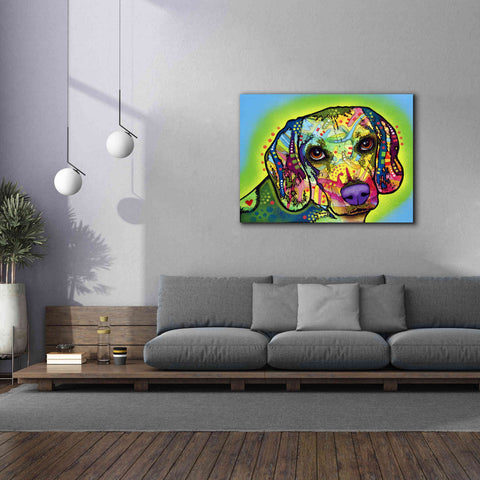 Image of 'Beagle' by Dean Russo, Giclee Canvas Wall Art,54x40
