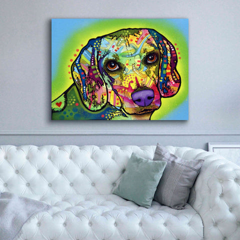 Image of 'Beagle' by Dean Russo, Giclee Canvas Wall Art,54x40