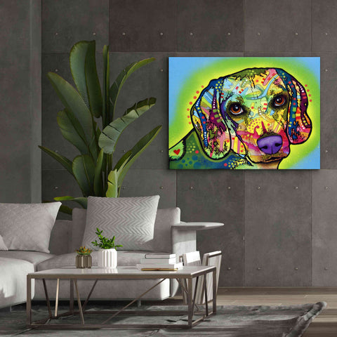 Image of 'Beagle' by Dean Russo, Giclee Canvas Wall Art,54x40