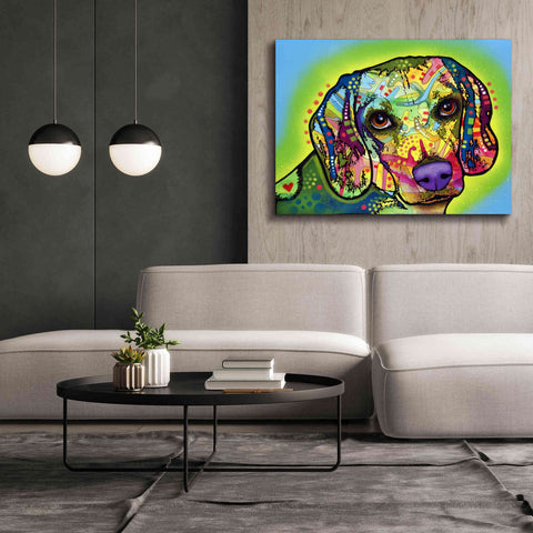 Image of 'Beagle' by Dean Russo, Giclee Canvas Wall Art,54x40
