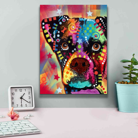 Image of 'Boxer Cubism' by Dean Russo, Giclee Canvas Wall Art,12x16