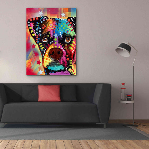 Image of 'Boxer Cubism' by Dean Russo, Giclee Canvas Wall Art,40x54