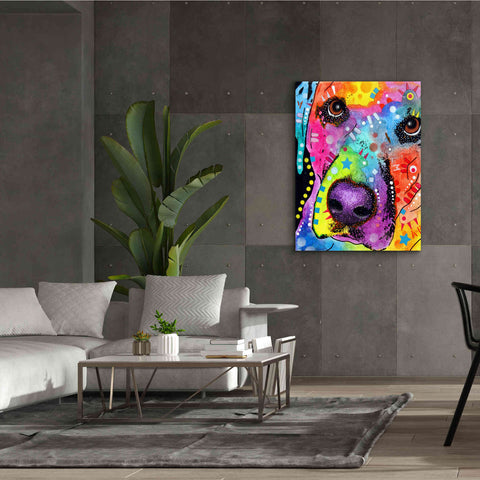 Image of 'Closeup Labrador' by Dean Russo, Giclee Canvas Wall Art,40x54