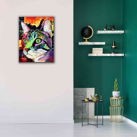 Image of 'Curiosity Cat' by Dean Russo, Giclee Canvas Wall Art,26x34