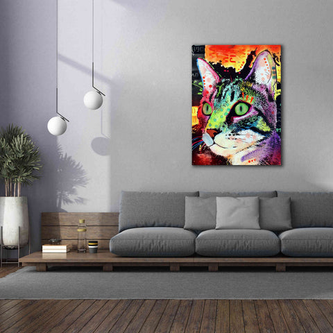 Image of 'Curiosity Cat' by Dean Russo, Giclee Canvas Wall Art,40x54
