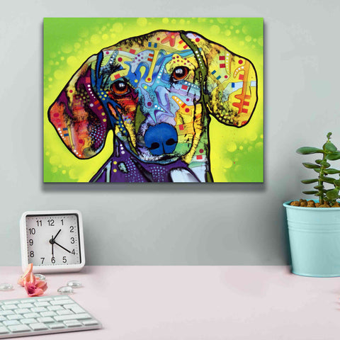 Image of 'Dachshund' by Dean Russo, Giclee Canvas Wall Art,16x12