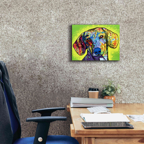 Image of 'Dachshund' by Dean Russo, Giclee Canvas Wall Art,16x12