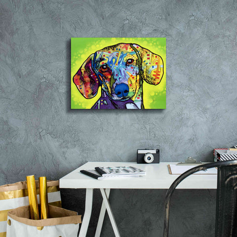 Image of 'Dachshund' by Dean Russo, Giclee Canvas Wall Art,16x12