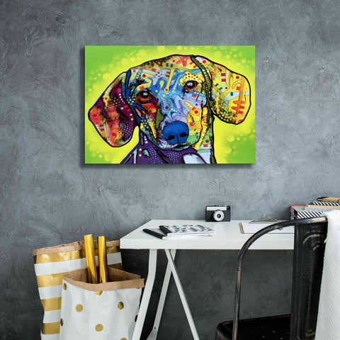 Image of 'Dachshund' by Dean Russo, Giclee Canvas Wall Art,26x18