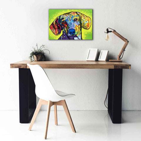 Image of 'Dachshund' by Dean Russo, Giclee Canvas Wall Art,26x18