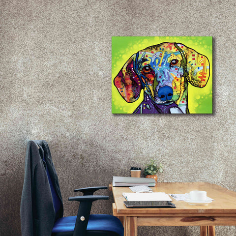 Image of 'Dachshund' by Dean Russo, Giclee Canvas Wall Art,34x26