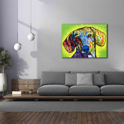 Image of 'Dachshund' by Dean Russo, Giclee Canvas Wall Art,54x40