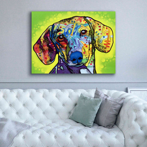 Image of 'Dachshund' by Dean Russo, Giclee Canvas Wall Art,54x40