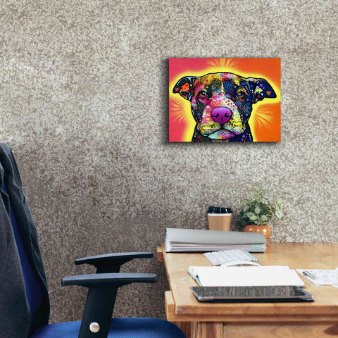 Image of 'Love A Bull' by Dean Russo, Giclee Canvas Wall Art,16x12