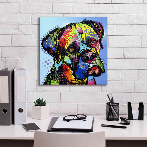 Image of 'Mastiff Warrior' by Dean Russo, Giclee Canvas Wall Art,18x18