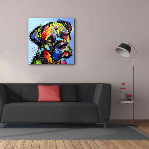 Image of 'Mastiff Warrior' by Dean Russo, Giclee Canvas Wall Art,37x37