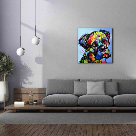 Image of 'Mastiff Warrior' by Dean Russo, Giclee Canvas Wall Art,37x37