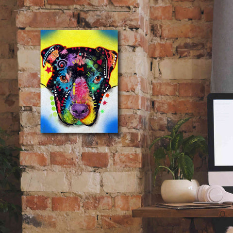 Image of 'Otter Pitbull' by Dean Russo, Giclee Canvas Wall Art,12x16