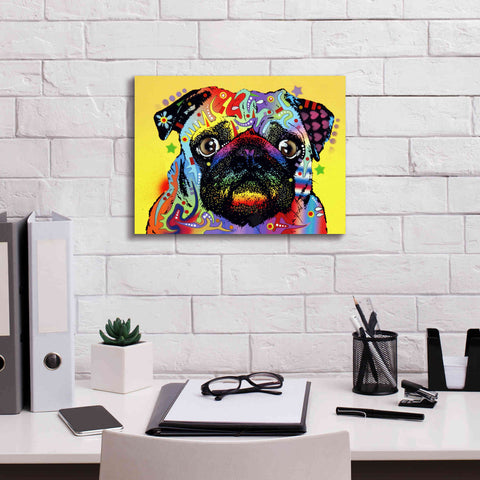 Image of 'Pug 1' by Dean Russo, Giclee Canvas Wall Art,16x12