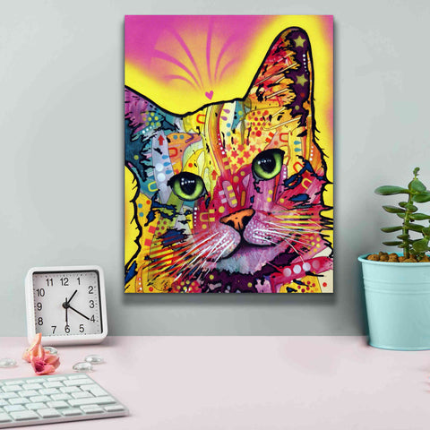 Image of 'Tilt Cat I' by Dean Russo, Giclee Canvas Wall Art,12x16