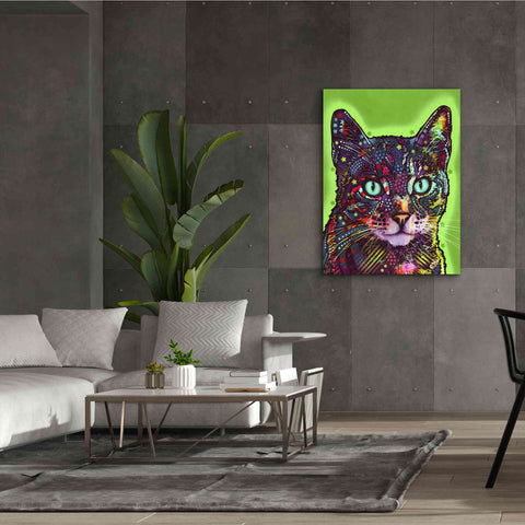 Image of 'Watchful Cat' by Dean Russo, Giclee Canvas Wall Art,40x54