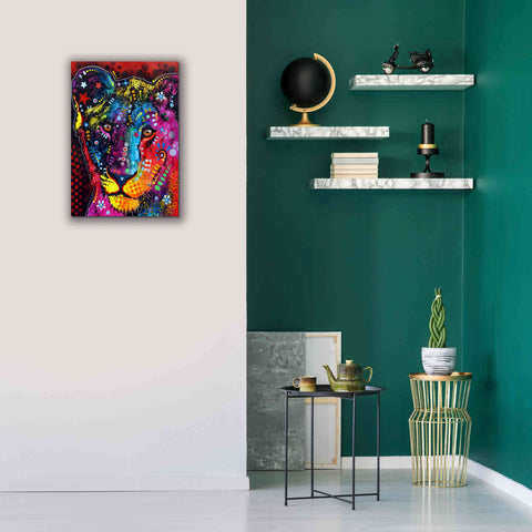 Image of 'Young Lion' by Dean Russo, Giclee Canvas Wall Art,18x26