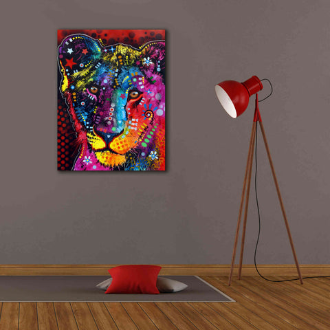 Image of 'Young Lion' by Dean Russo, Giclee Canvas Wall Art,26x34