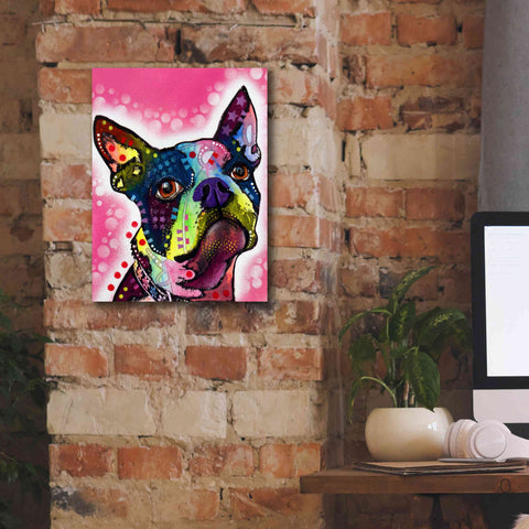 Image of 'Boston Terrier' by Dean Russo, Giclee Canvas Wall Art,12x16
