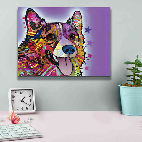 Image of 'Corgi' by Dean Russo, Giclee Canvas Wall Art,16x12