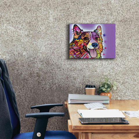 Image of 'Corgi' by Dean Russo, Giclee Canvas Wall Art,16x12
