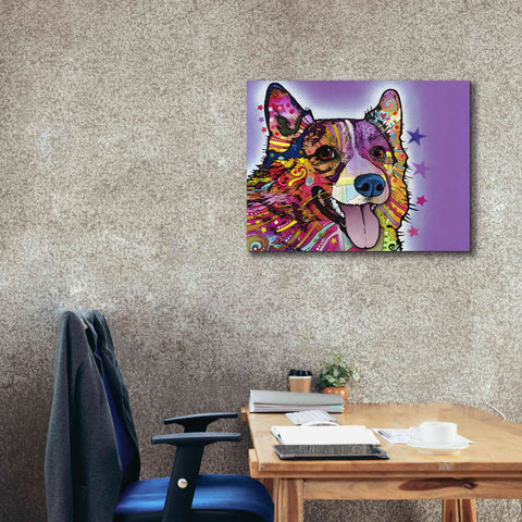 Image of 'Corgi' by Dean Russo, Giclee Canvas Wall Art,34x26