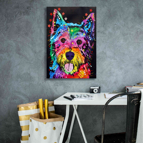 Image of 'Westie' by Dean Russo, Giclee Canvas Wall Art,18x26