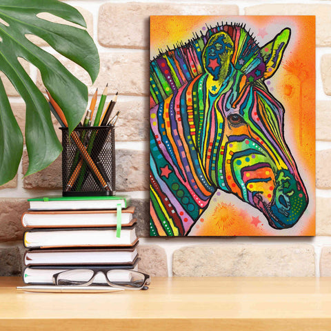 Image of 'Zebra' by Dean Russo, Giclee Canvas Wall Art,12x16
