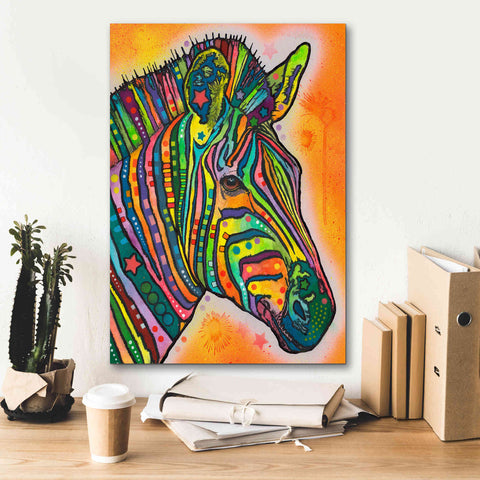 Image of 'Zebra' by Dean Russo, Giclee Canvas Wall Art,18x26