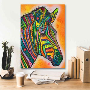 'Zebra' by Dean Russo, Giclee Canvas Wall Art,18x26