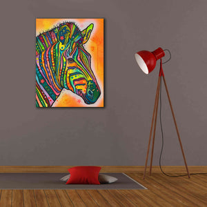 'Zebra' by Dean Russo, Giclee Canvas Wall Art,26x34