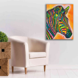 'Zebra' by Dean Russo, Giclee Canvas Wall Art,26x34