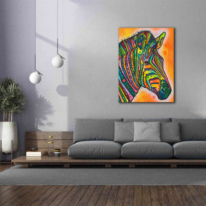 'Zebra' by Dean Russo, Giclee Canvas Wall Art,40x54