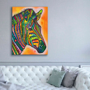 'Zebra' by Dean Russo, Giclee Canvas Wall Art,40x54