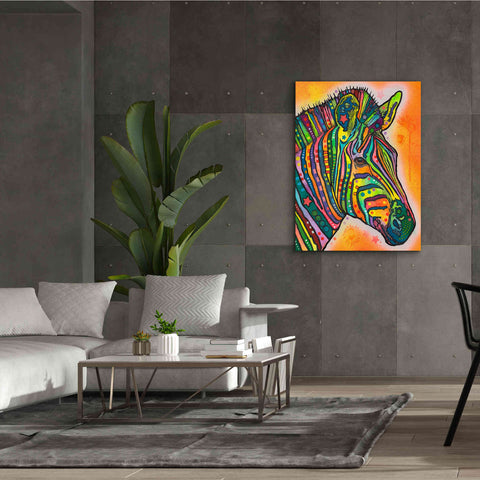 Image of 'Zebra' by Dean Russo, Giclee Canvas Wall Art,40x54