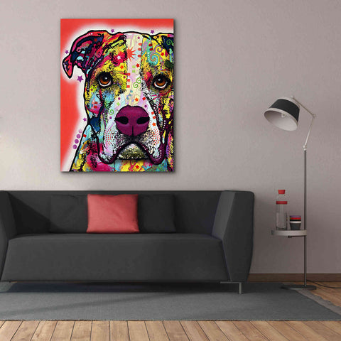 Image of 'American Bulldog 1' by Dean Russo, Giclee Canvas Wall Art,40x54