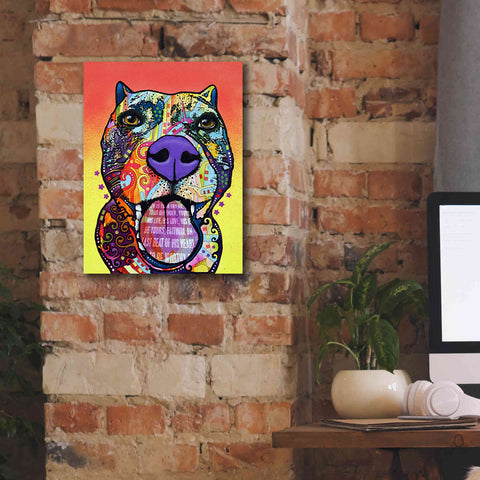 Image of 'Bark Don't Bite' by Dean Russo, Giclee Canvas Wall Art,12x16