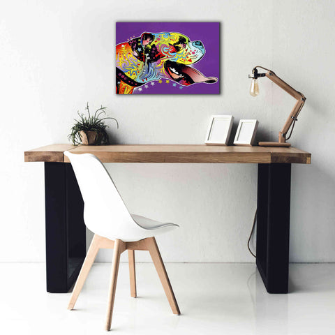 Image of 'Happy Boxer' by Dean Russo, Giclee Canvas Wall Art,26x18