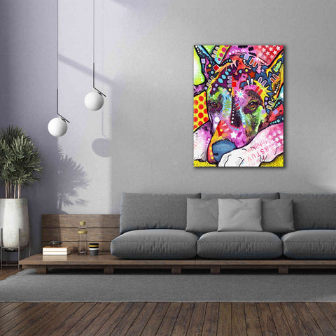 Image of 'Lying Dane' by Dean Russo, Giclee Canvas Wall Art,40x54