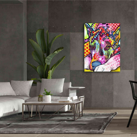 Image of 'Lying Dane' by Dean Russo, Giclee Canvas Wall Art,40x54