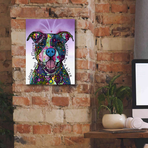 Image of 'Lover Not A Fighter' by Dean Russo, Giclee Canvas Wall Art,12x16