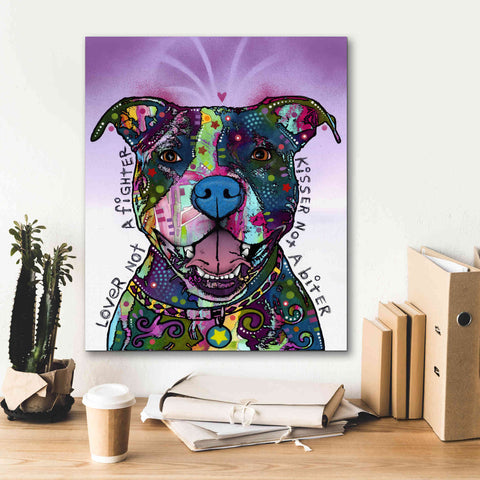 Image of 'Lover Not A Fighter' by Dean Russo, Giclee Canvas Wall Art,20x24